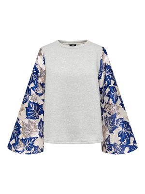 Sweater jaquard - VIOLET - grijs/donkerblauw Sweater jaquard - VIOLET - grijs/donkerblauw