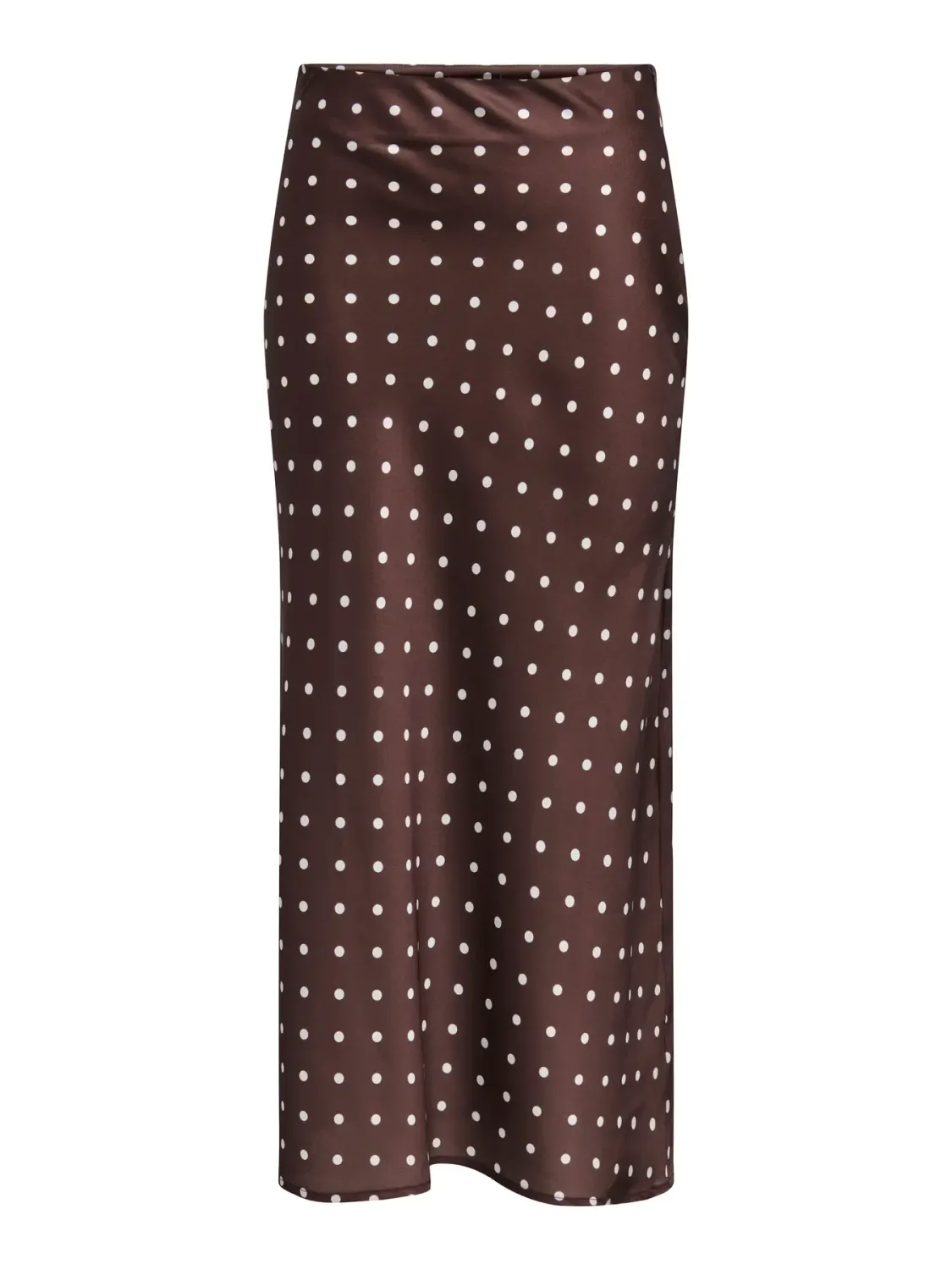 Rok satijn - HAILEY - polka dots bruin Rok satijn - HAILEY - polka dots bruin
