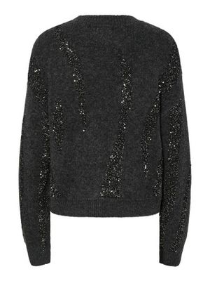 Trui met glitterdetail - RADA - donkergrijs Trui met glitterdetail - RADA - donkergrijs