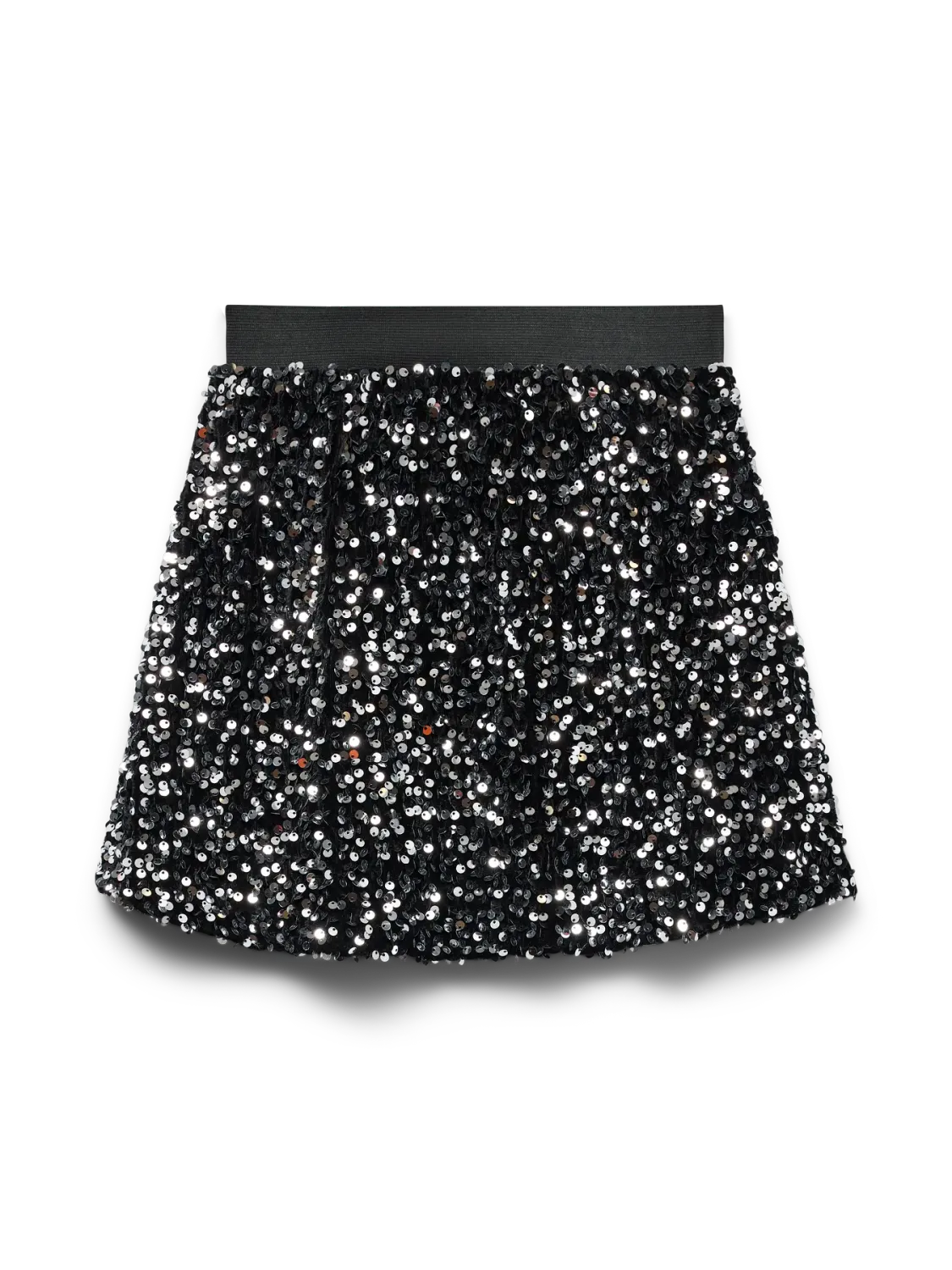 KIDS Rok glitters - BELLA - zwart/zilver