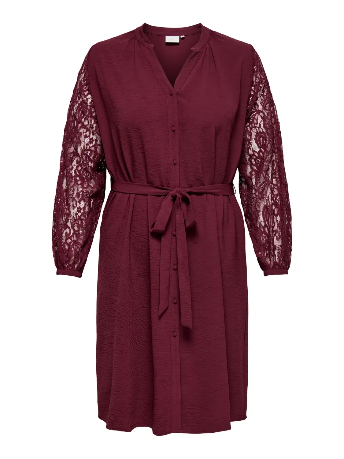 + Jurk met kant - KAMMY - bordeaux