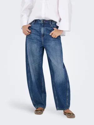 Barrel jeans - SUSIE - medium blue denim