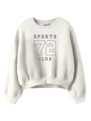 KIDS oversized sweater - TAYA - wit KIDS oversized sweater - TAYA - wit