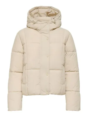 Korte puffer jas - WONDER - ecru