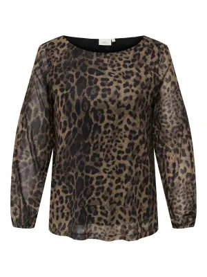 + Mesh top - FOREST - leopard