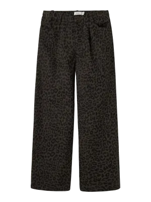 KIDS Wijde leopard jeans - BELLA - leopard