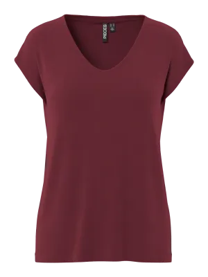 T-shirt basic - KAMALA - bordeaux