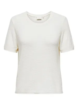 + Trui knit met korte mouw - SUNNY - wit