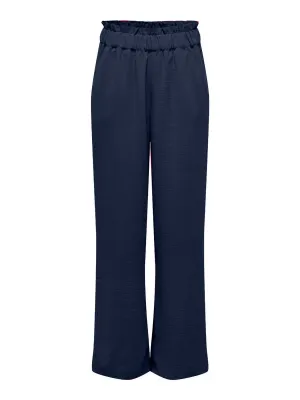 Wijde lange broek - DIVYA - donkerblauw