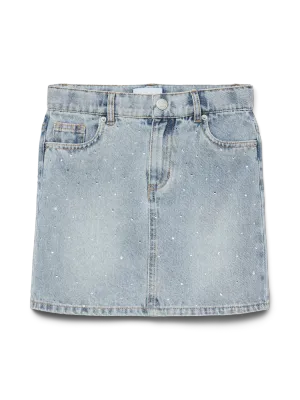 KIDS jeansrok - BLING - light blue denim