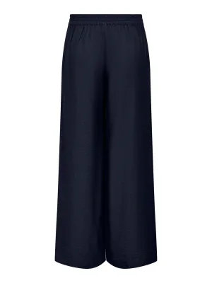 Wijde palazzo broek - PEPPER - donkerblauw
