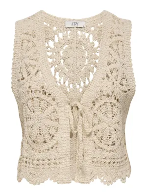 Mouwloze gilet - VIC - tapioca
