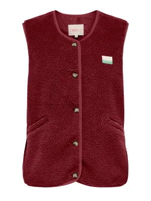 KIDS mouwloze vest - BABY - bordeaux