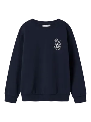 KIDS sweater - VASSE - donkerblauw
