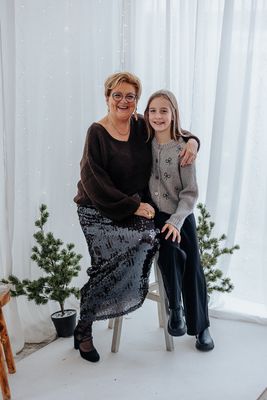 KIDS broek - BERLIN - glitter zwart