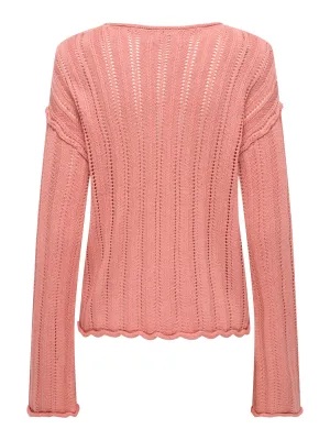 Bootnek pullover - OPHELIA - roze
