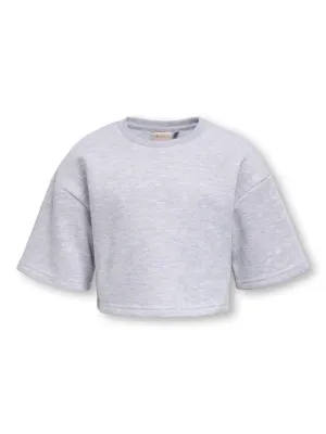 KIDS korte sweater - FAVE - grijs