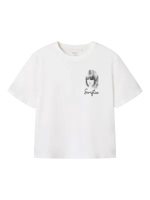 KIDS swiftie shirt - FERN - bright white
