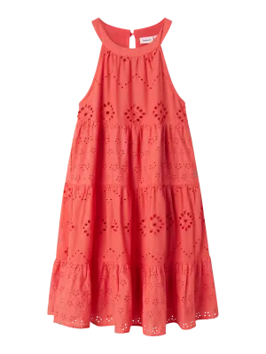 KIDS jurk - HIN - koraal