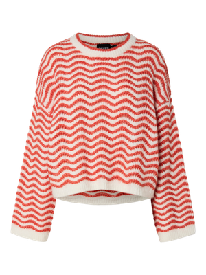 Trui - SERA - cloud dancer/grenadine Trui - SERA - cloud dancer/grenadine