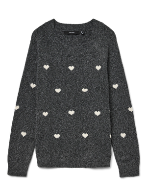 KIDS trui - DOFFY - donkergrijs