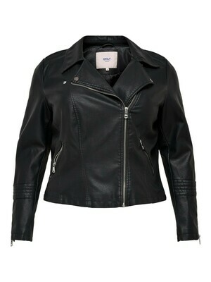 + Jas - EMMY - zwart lederlook