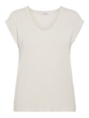 T-shirt - BILLO - wit/lurex goud T-shirt - BILLO - wit/lurex goud