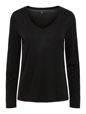 T-shirt met lange mouwen - KAMALA - zwart T-shirt met lange mouwen - KAMALA - zwart