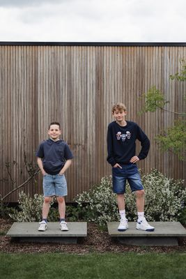 KIDS jeansshort - RYAN - medium blue denim