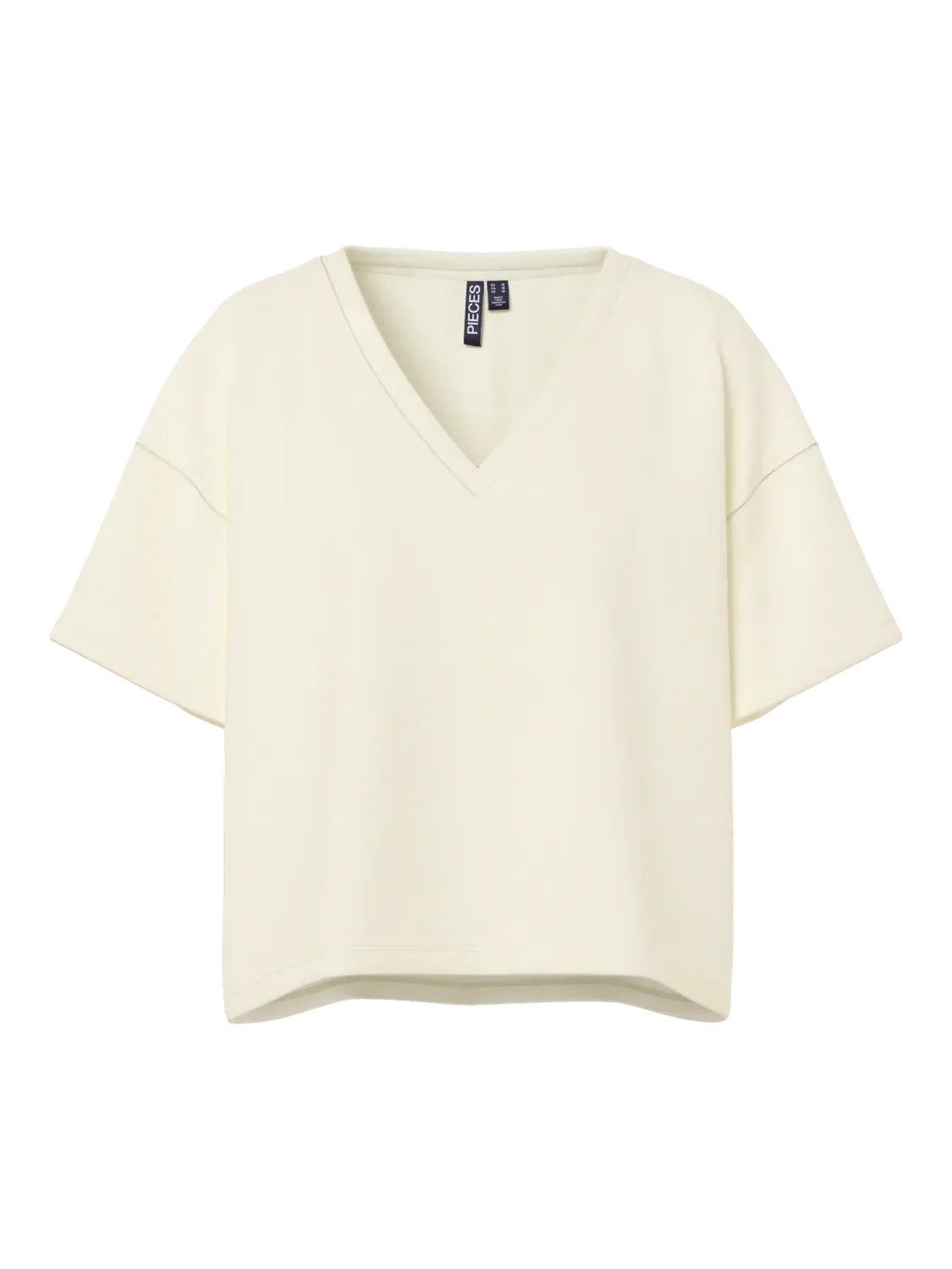 Sweater top met V - CHILLI V - white pepper