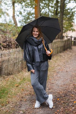 Vest / jacket in PU - ALEXA - zwart