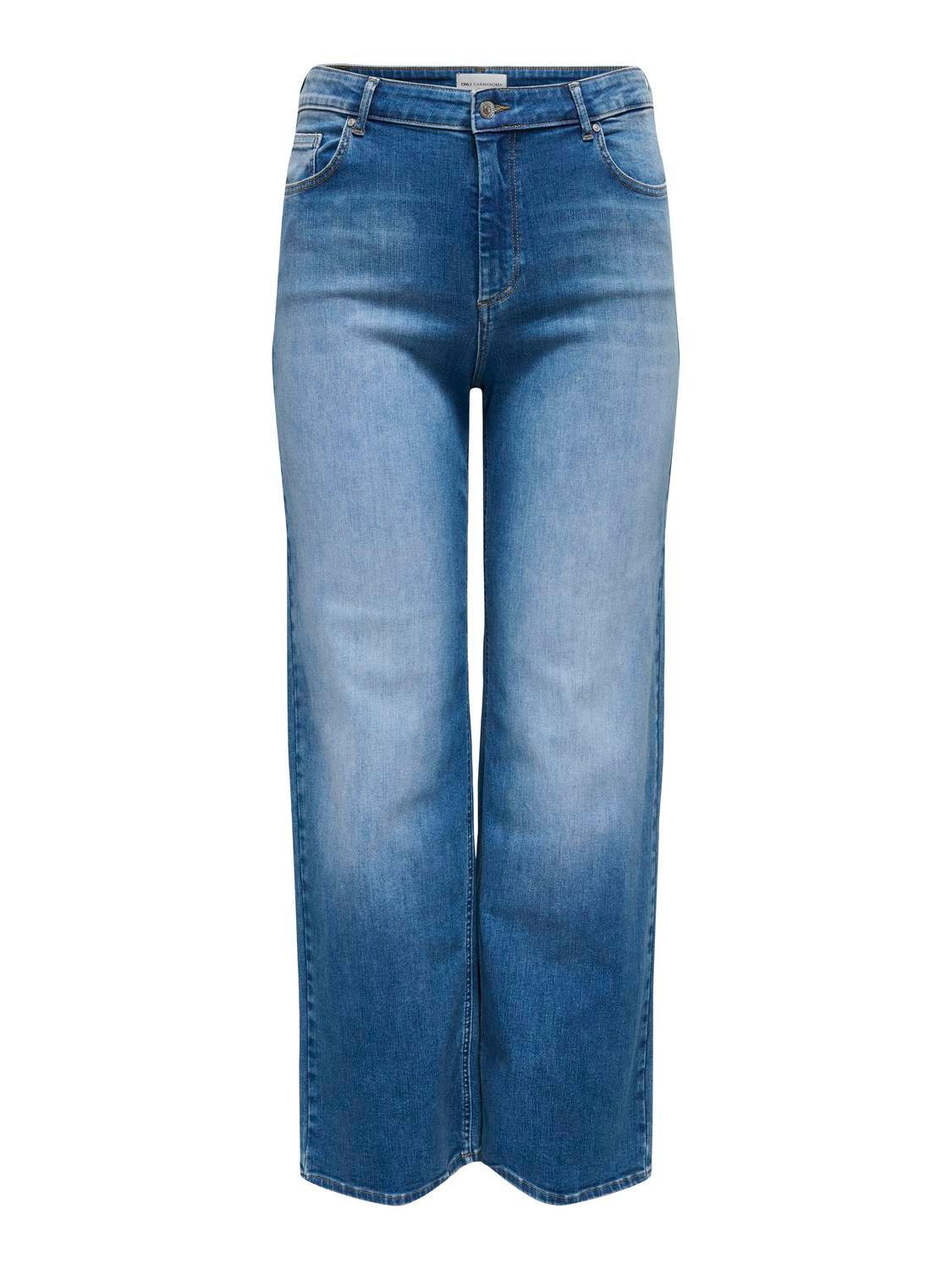 + Wijde jeans - WILLY - Medium blue denim