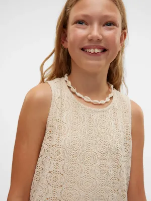 KIDS top - MAYA - rond dessin beige
