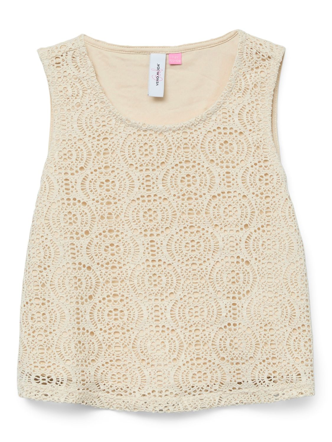 KIDS top - MAYA - rond dessin beige