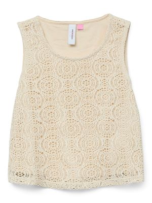 KIDS top - MAYA - rond dessin beige