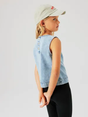 KIDS top - AMELIA - medium blue denim