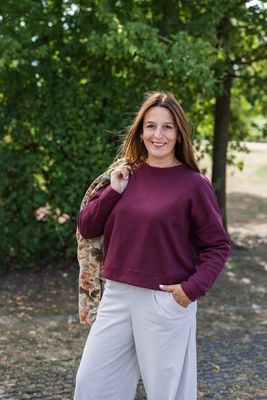 MUSTHAVE loose sweater - CHILLI - bordeaux