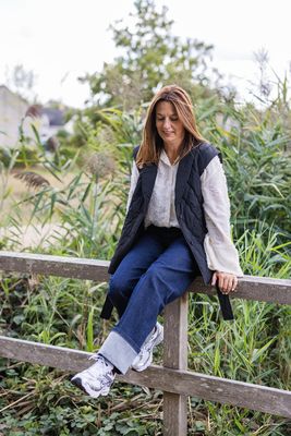 Waistcoat / mouwloze gilet - JULIA - zwart