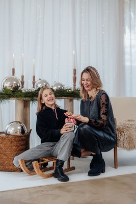 KIDS trui polo - LISEN - zwart