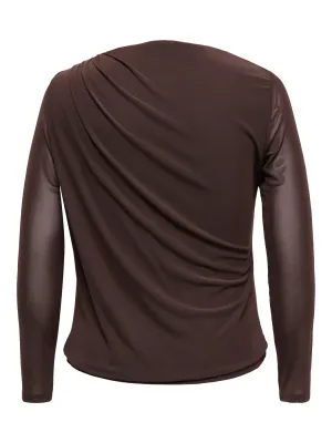 + Mesh top - SARA - bruin