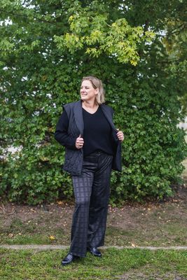 Wijde lange broek - OCCA MIA GEGGO - grijs