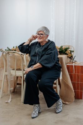 + Vest - ANJA - zwart