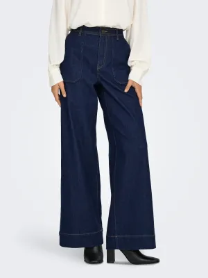 Wijde jeans - VANNI - dark blue denim
