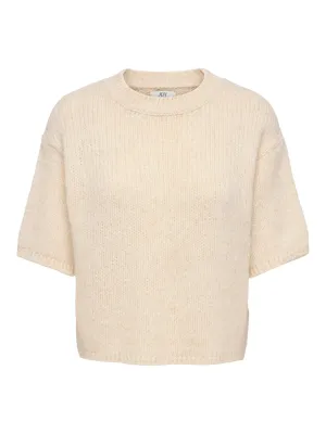 Pullover met korte mouw - LINEA - ecru Pullover met korte mouw - LINEA - ecru