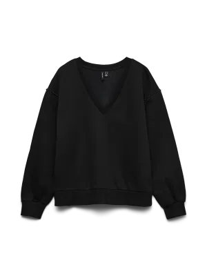 + Sweater - DAISY - zwart