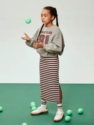 KIDS maxi jurk - TALA - streepjes