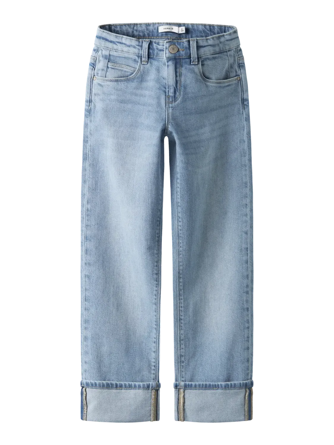 KIDS Rechte jeans met boord - ROSE - light blue denim