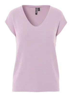 T-shirt - BILLO - roze/lurex goud