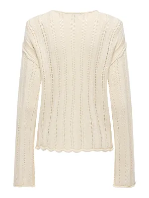 Bootnek pullover - OPHELIA - ecru