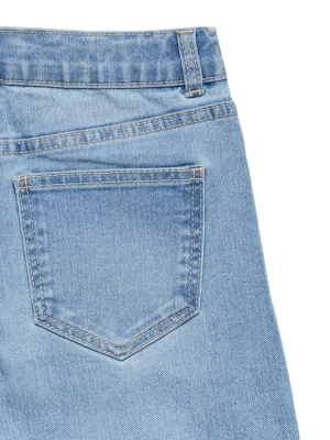 KIDS Wijde jeans - DAISY - light blue denim